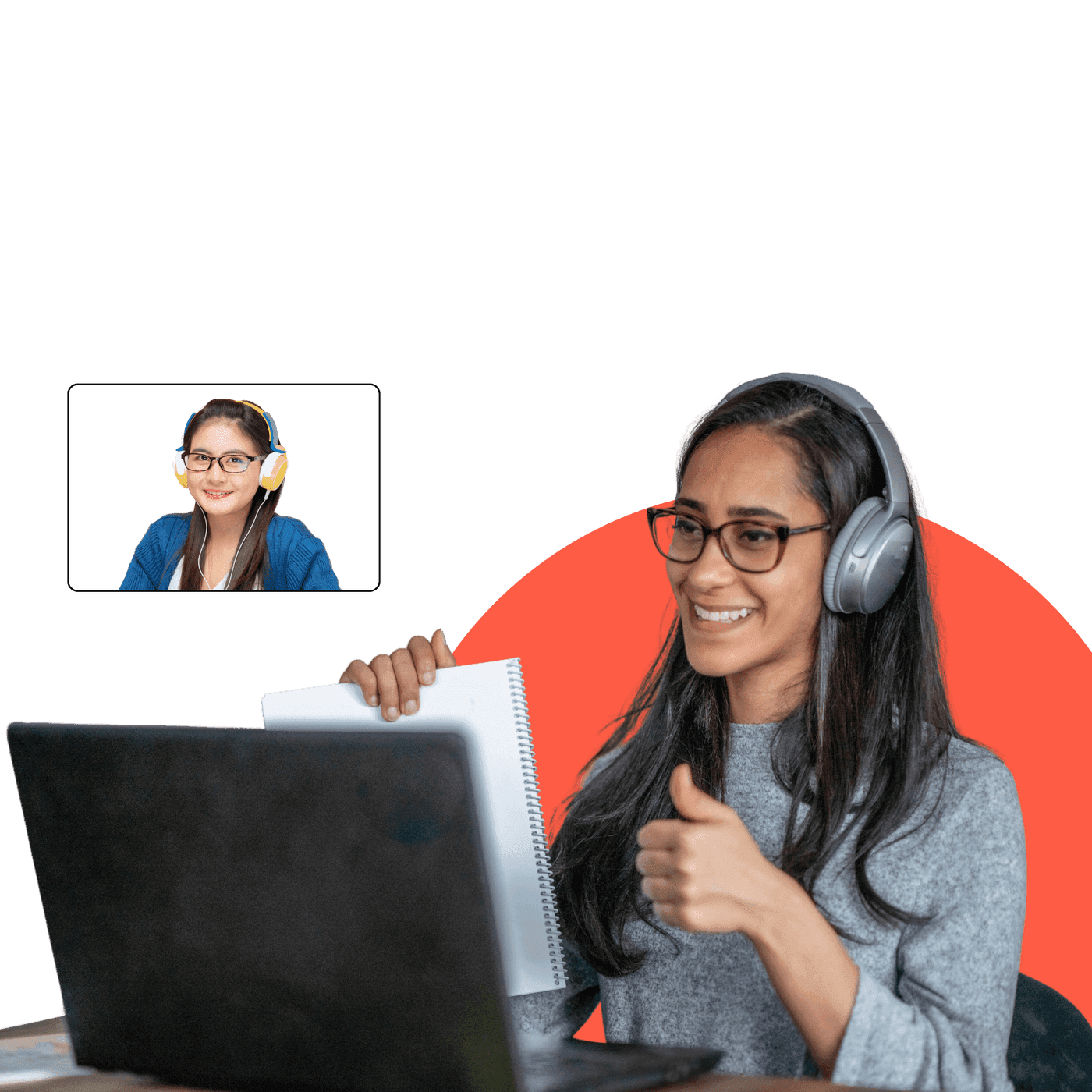 Student learning online with Digital International School