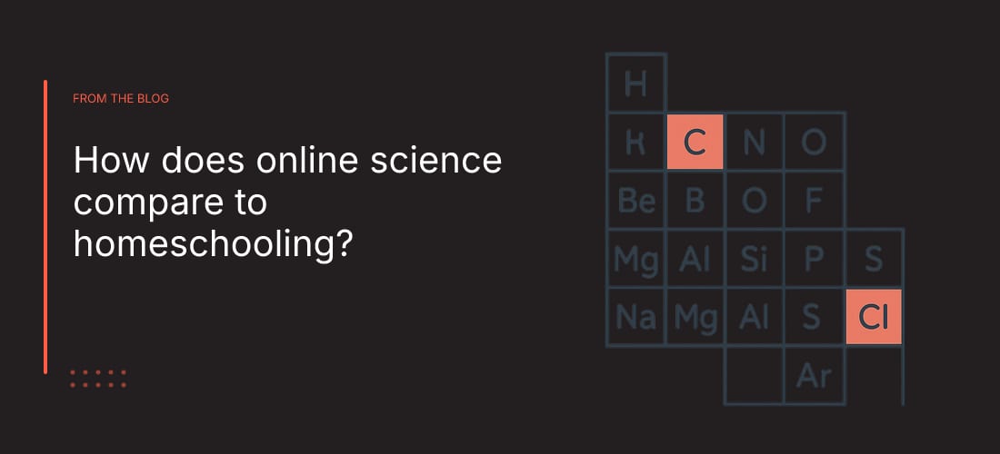 How does online science compare to homeschooling?