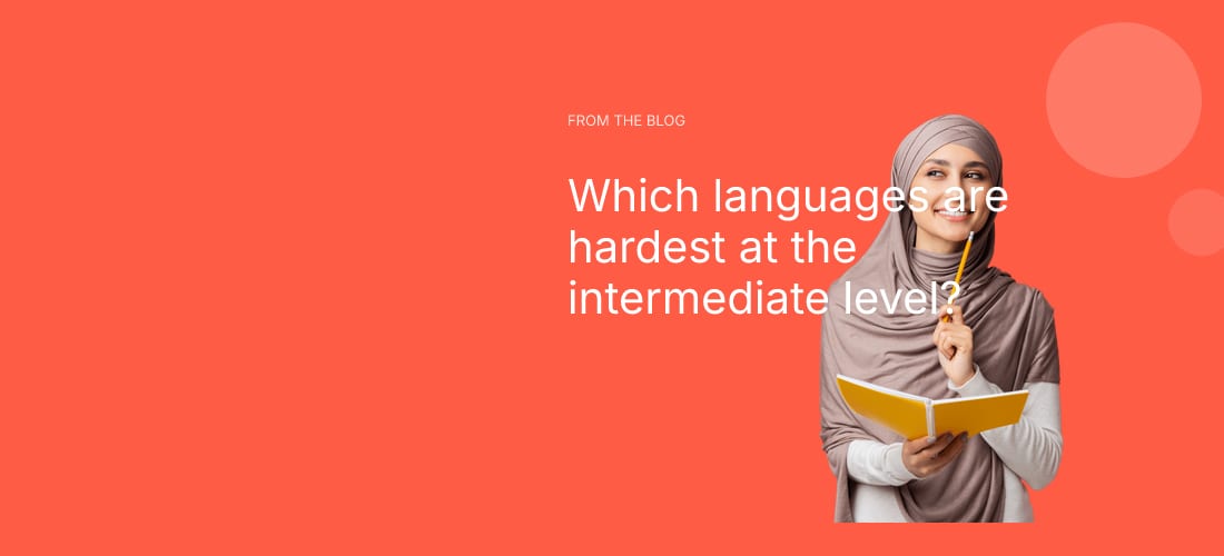 Which languages are hardest at the intermediate level?